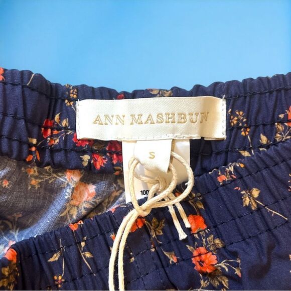 NWT | Ann Mashburn | Track Short in Blue/Red Elizabeth Liberty | Size Small - Picture 4 of 4